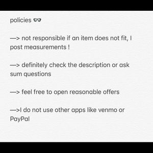 diunique’s closet policies!